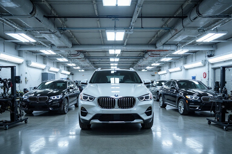 State-of-the-art detailing bay at RoyalShine Garage