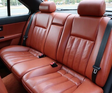 Leather seat after conditioning