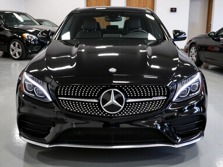 Luxury car after detailing service