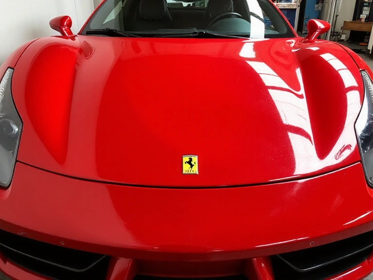 Sports car after paint correction