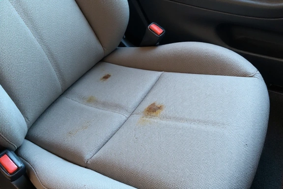 Upholstery before treatment
