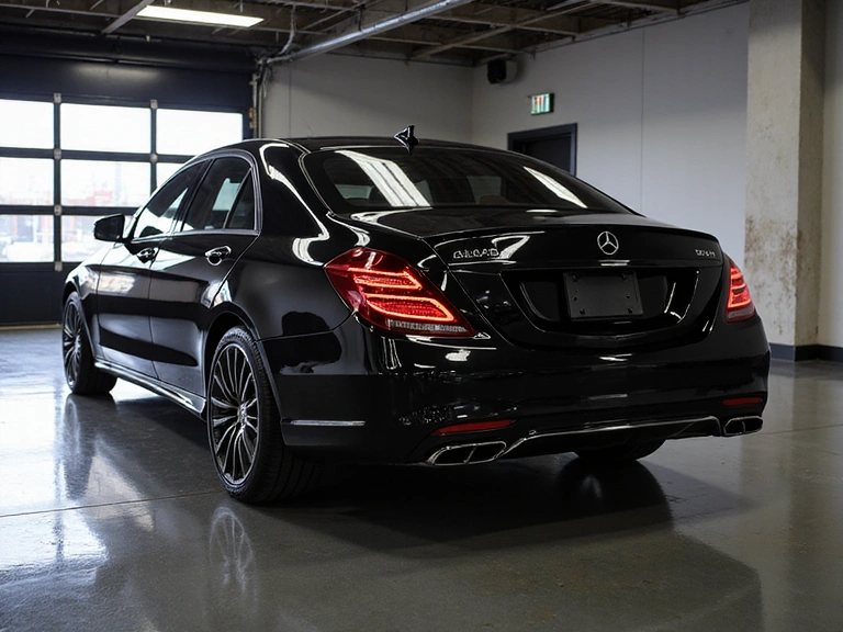 Finished luxury car with perfect shine
