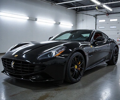 Luxury car showroom finish