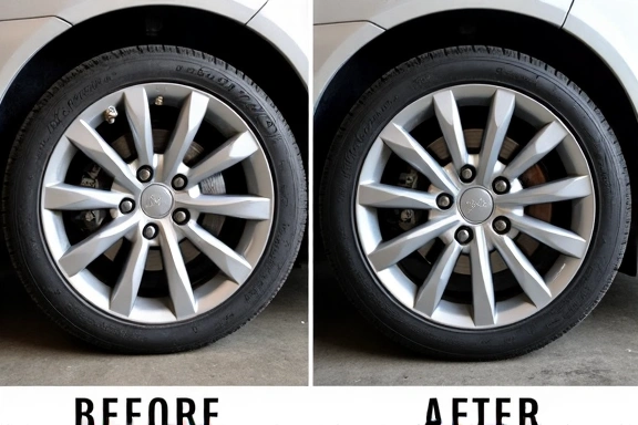 Wheel and tire transformation