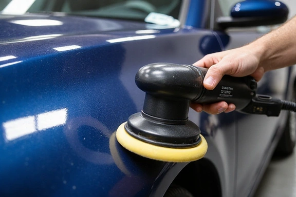 Car paint polishing process