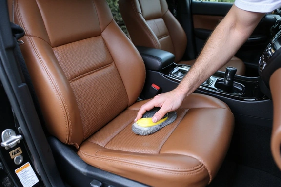 Luxury car interior cleaning