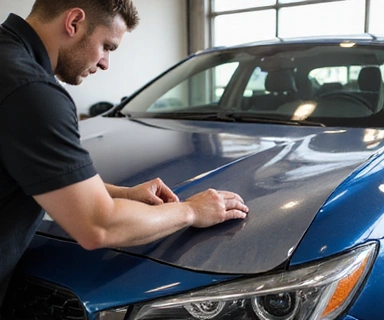 Paint protection film application