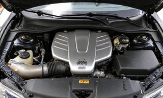 Engine bay after cleaning